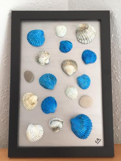 GAVAMAR BLEU ELECTRIQUE BLANC FOND ARGENT